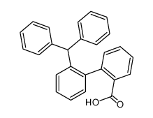 2'-benzhydryl-biphenyl-2-carboxylic acid结构式