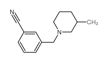 3-[(3-甲基-1-哌啶基)甲基]苯甲腈结构式
