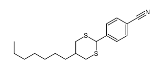 4-(5-heptyl-1,3-dithian-2-yl)benzonitrile结构式