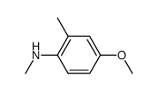 2-methyl-4-methoxy-N-methylaniline结构式