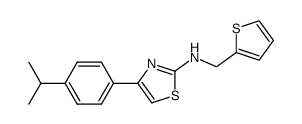 4-(4-ISOPROPYLPHENYL)-N-((THIOPHEN-2-YL)METHYL)THIAZOL-2-AMINE结构式