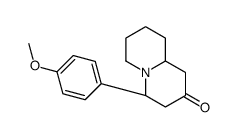 (4S,9aS)-4-(4-methoxyphenyl)-1,3,4,6,7,8,9,9a-octahydroquinolizin-2-one Structure