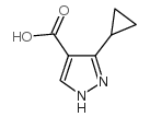 3-Cyclopropylpyrazole-4-carboxylic acid Structure