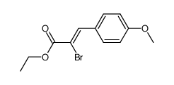 (Z)/(E)-ethyl 3-(4-methoxyphenyl)-2-bromo-2-propenoate结构式