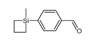 4-(1-methylsiletan-1-yl)benzaldehyde结构式