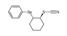 trans-2-phenylselenylcyclohexyl thiocyanate Structure