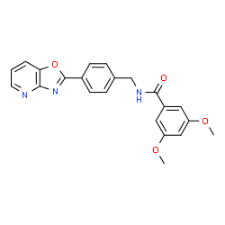 3,5-dimethoxy-N-(4-[1,3]oxazolo[4,5-b]pyridin-2-ylbenzyl)benzamide picture