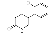 5-(2-氯苯基)-2-哌啶酮结构式
