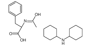 (2S)-2-acetamido-3-phenylpropanoic acid,N-cyclohexylcyclohexanamine Structure