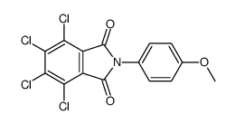 4,5,6,7-tetrachloro-2-(4-methoxyphenyl)isoindole-1,3-dione结构式