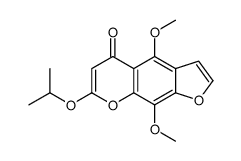 4,9-dimethoxy-7-propan-2-yloxyfuro[3,2-g]chromen-5-one Structure