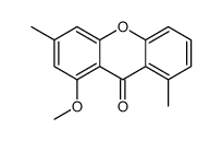 1-methoxy-3,8-dimethylxanthen-9-one结构式