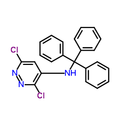 3,6-Dichloro-N-trityl-4-pyridazinamine Structure