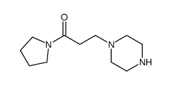 Pyrrolidine, 1-[1-oxo-3-(1-piperazinyl)propyl]- Structure