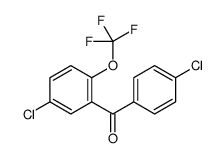 (4-chlorophenyl)-[5-chloro-2-(trifluoromethoxy)phenyl]methanone结构式