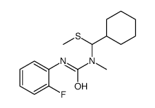 1-[cyclohexyl(methylsulfanyl)methyl]-3-(2-fluorophenyl)-1-methylurea结构式