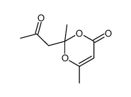 2,6-dimethyl-2-(2-oxopropyl)-1,3-dioxin-4-one Structure