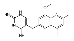 5-[(8-methoxy-2,4-dimethylquinolin-6-yl)methyl]pyrimidine-2,4-diamine结构式
