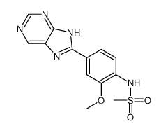 N-[2-methoxy-4-(7H-purin-8-yl)phenyl]methanesulfonamide Structure