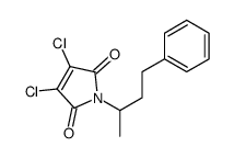 3,4-dichloro-1-(4-phenylbutan-2-yl)pyrrole-2,5-dione Structure