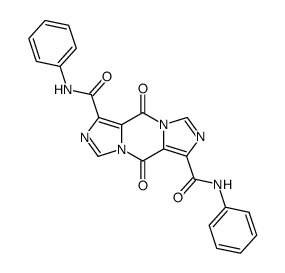 5,10-dioxo-N1,N6-diphenyl-5,10-dihydrodiimidazo[1,5-a:1',5'-d]pyrazine-1,6-dicarboxamide结构式