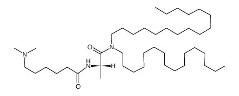 N,N-dihexadecyl-Nα-<6-(dimethylamino)hexanoyl>-L-alaninamide结构式