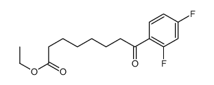Ethyl 8-(2,4-difluorophenyl)-8-oxooctanoate结构式