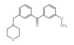 3-METHOXY-3'-MORPHOLINOMETHYL BENZOPHENONE结构式