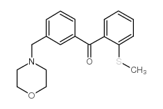 3'-MORPHOLINOMETHYL-2-THIOMETHYLBENZOPHENONE Structure