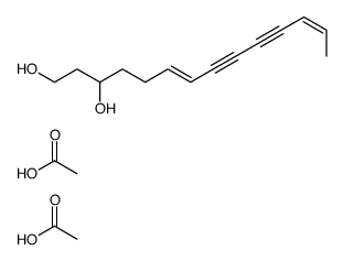 (6E,12E)-Tetradeca-6,12-diene -8,10-diyne-1,3-diol diacetate结构式