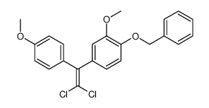 4-[2,2-dichloro-1-(4-methoxyphenyl)ethenyl]-2-methoxy-1-phenylmethoxybenzene结构式