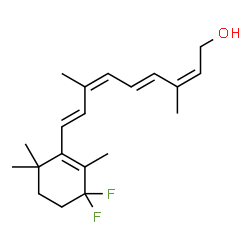 4,4-difluororetinyl acetate Structure