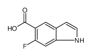 6-氟-L-吲哚-5-羧酸结构式