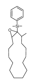 dimethyl(2-methyl-16-oxabicyclo[13.1.0]hexadecan-1-yl)(phenyl)silane结构式