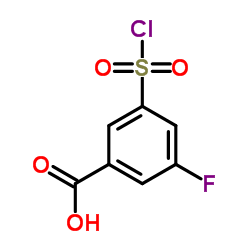3-(Chlorosulfonyl)-5-fluorobenzoic acid Structure