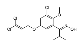 1-[3-chloro-5-(3,3-dichloroallyloxy)-2-methoxyphenyl]-2-methylpropan-1-one oxime结构式