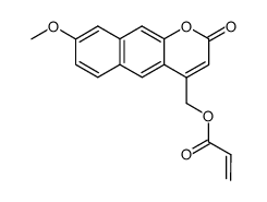 (8-methoxy-2-oxo-2H-benzo[g]chromen-4-yl)methyl acrylate结构式