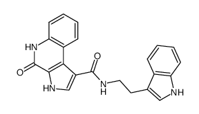 N-[2-(1H-indol-3-yl)-ethyl]-4-oxo-4,5-dihydro-3H-pyrrolo[2,3-c]quinoline-1-carboxamide结构式
