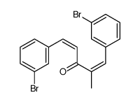 1,5-bis(3-bromophenyl)-2-methylpenta-1,4-dien-3-one结构式