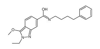 2-ethyl-3-methoxy-N-(4-phenylbutyl)indazole-6-carboxamide Structure