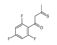 3-sulfanylidene-1-(2,4,6-trifluorophenyl)butan-1-one Structure