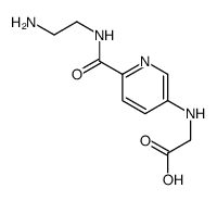 2-[[6-(2-aminoethylcarbamoyl)pyridin-3-yl]amino]acetic acid Structure