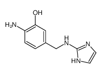 2-amino-5-[(1H-imidazol-2-ylamino)methyl]phenol结构式