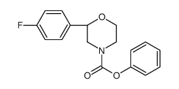 phenyl (2S)-2-(4-fluorophenyl)morpholine-4-carboxylate结构式