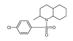 1-(4-chlorophenyl)sulfonyl-2-methyl-3,4,4a,5,6,7,8,8a-octahydro-2H-quinoline结构式