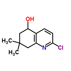 2-Chloro-7,7-dimethyl-5,6,7,8-tetrahydro-5-quinolinol Structure