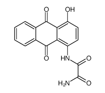 N'-(4-hydroxy-9,10-dioxoanthracen-1-yl)oxamide结构式