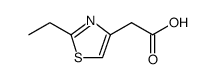 4-Thiazoleacetic acid, 2-ethyl Structure