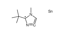 2-叔丁基-1-甲基-4-(三甲基锡烷基)-1H-咪唑结构式