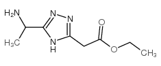 5-(1-氨基乙基)-1H-1,2,4-噻唑-3-乙酸乙酯结构式